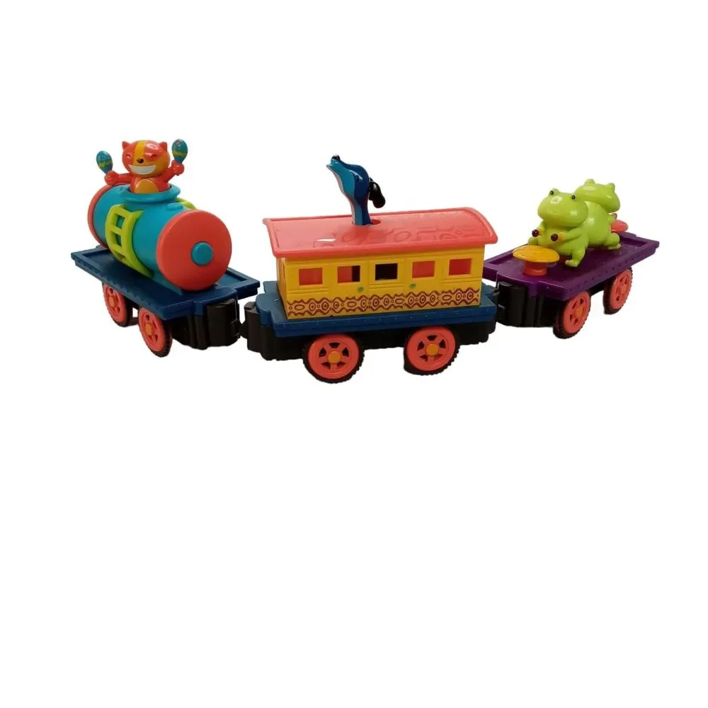 B Toys Critter Express Train Replacement Cars Dog Cat Frog Magnetic Toy Vehicles